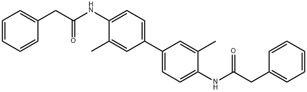 N,N'-(3,3'-dimethyl-4,4'-biphenyldiyl)bis(2-phenylacetamide) Struktur