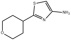 2-(Tetrahydro-2H-pyran-4-yl)thiazol-4-amine Struktur