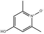 4-Hydroxy-2,6-dimethyl-pyridin-N-oxide Struktur