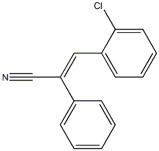 3-(2-Chloro-phenyl)-2-phenyl-acrylonitrile Struktur