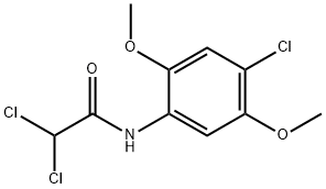 2,2-dichloro-N-(4-chloro-2,5-dimethoxyphenyl)acetamide Struktur