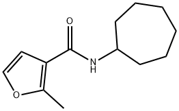 N-cycloheptyl-2-methylfuran-3-carboxamide Struktur