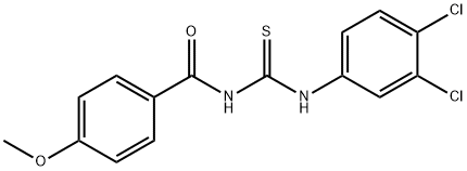 N-{[(3,4-dichlorophenyl)amino]carbonothioyl}-4-methoxybenzamide Struktur