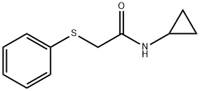 N-cyclopropyl-2-phenylsulfanylacetamide Struktur