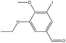 3-ethoxy-5-iodo-4-methoxybenzaldehyde Struktur