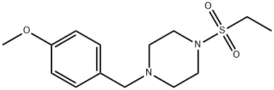 1-(ethylsulfonyl)-4-(4-methoxybenzyl)piperazine Struktur