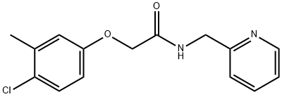 2-(4-chloro-3-methylphenoxy)-N-(pyridin-2-ylmethyl)acetamide Struktur