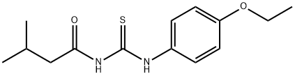 N-{[(4-ethoxyphenyl)amino]carbonothioyl}-3-methylbutanamide Struktur