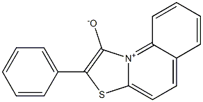 2-phenyl-[1,3]thiazolo[3,2-a]quinolin-10-ium-1-olate Struktur