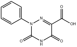 3,5-Dioxo-2-phenyl-2,3,4,5-tetrahydro-[1,2,4]triazine-6-carboxylic acid Struktur