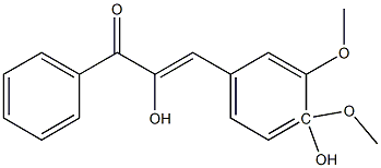 2',4'-二羥基 -3,4-二甲氧基查爾酮 結(jié)構(gòu)式