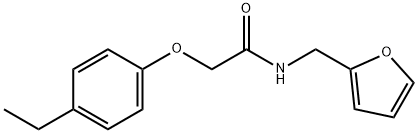 2-(4-ethylphenoxy)-N-(2-furylmethyl)acetamide Struktur