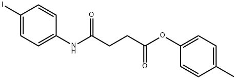 4-methylphenyl 4-[(4-iodophenyl)amino]-4-oxobutanoate Struktur