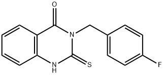 3-(4-氟芐基)-2-硫代-2,3-二氫喹唑啉-4(1H)-酮, 431980-10-8, 結(jié)構(gòu)式