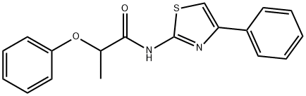 2-phenoxy-N-(4-phenyl-1,3-thiazol-2-yl)propanamide Struktur