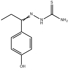 1-(4-hydroxyphenyl)-1-propanone thiosemicarbazone Struktur