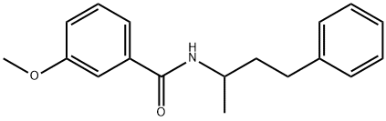 3-methoxy-N-(4-phenylbutan-2-yl)benzamide Struktur