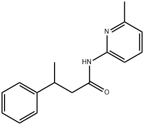 N-(6-methylpyridin-2-yl)-3-phenylbutanamide Struktur