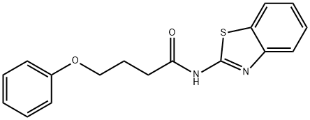 N-(1,3-benzothiazol-2-yl)-4-phenoxybutanamide Struktur