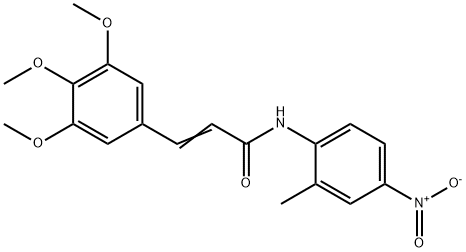 (E)-N-(2-methyl-4-nitrophenyl)-3-(3,4,5-trimethoxyphenyl)prop-2-enamide Struktur