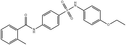 N-(4-{[(4-ethoxyphenyl)amino]sulfonyl}phenyl)-2-methylbenzamide Struktur