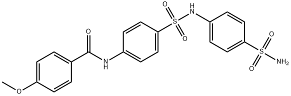 N-[4-({[4-(aminosulfonyl)phenyl]amino}sulfonyl)phenyl]-4-methoxybenzamide Struktur