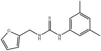 1-(3,5-dimethylphenyl)-3-(furan-2-ylmethyl)thiourea Struktur