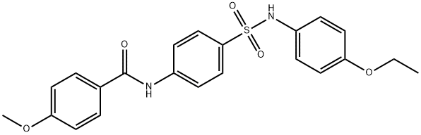 N-(4-{[(4-ethoxyphenyl)amino]sulfonyl}phenyl)-4-methoxybenzamide Struktur