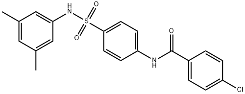 4-chloro-N-(4-{[(3,5-dimethylphenyl)amino]sulfonyl}phenyl)benzamide Struktur