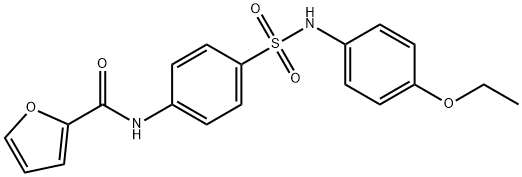 N-(4-{[(4-ethoxyphenyl)amino]sulfonyl}phenyl)-2-furamide Struktur