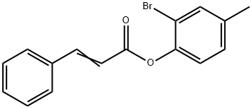 2-bromo-4-methylphenyl 3-phenylacrylate Struktur