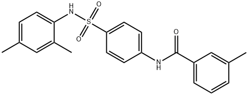 N-(4-{[(2,4-dimethylphenyl)amino]sulfonyl}phenyl)-3-methylbenzamide Struktur