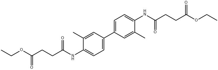 diethyl 4,4'-[(3,3'-dimethyl-4,4'-biphenyldiyl)di(imino)]bis(4-oxobutanoate) Struktur