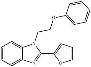 2-(furan-2-yl)-1-(2-phenoxyethyl)-1H-benzo[d]imidazole Struktur