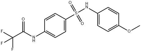 2,2,2-trifluoro-N-(4-{[(4-methoxyphenyl)amino]sulfonyl}phenyl)acetamide Struktur