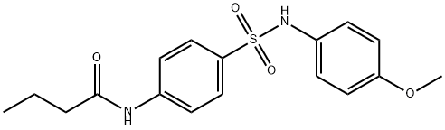 N-(4-{[(4-methoxyphenyl)amino]sulfonyl}phenyl)butanamide Struktur