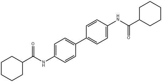 N,N'-4,4'-biphenyldiyldicyclohexanecarboxamide Struktur