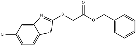 benzyl [(5-chloro-1,3-benzothiazol-2-yl)sulfanyl]acetate Struktur