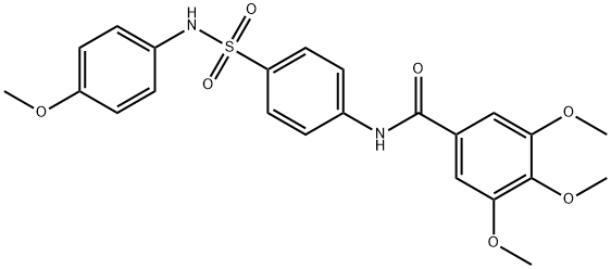 3,4,5-trimethoxy-N-(4-{[(4-methoxyphenyl)amino]sulfonyl}phenyl)benzamide Struktur