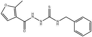 1-benzyl-3-[(2-methylfuran-3-carbonyl)amino]thiourea Struktur