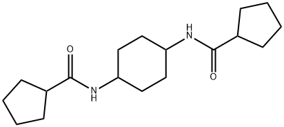 N-[4-(cyclopentanecarbonylamino)cyclohexyl]cyclopentanecarboxamide Struktur