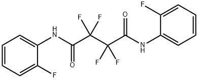 2,2,3,3-tetrafluoro-N,N'-bis(2-fluorophenyl)butanediamide Struktur