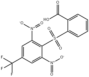 2-(2,6-Dinitro-4-trifluoromethyl-benzenesulfonyl)-benzoic acid Struktur