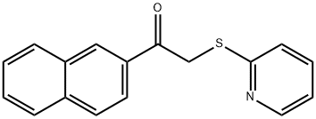 1-Naphthalen-2-yl-2-(pyridin-2-ylsulfanyl)-ethanone Struktur