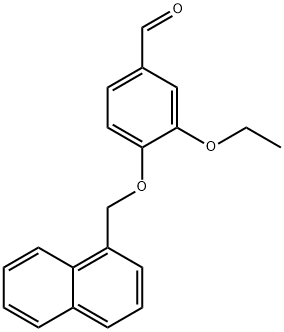 3-ethoxy-4-(naphthalen-1-ylmethoxy)benzaldehyde Struktur