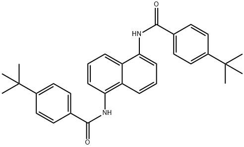 N,N'-1,5-naphthalenediylbis(4-tert-butylbenzamide) Struktur