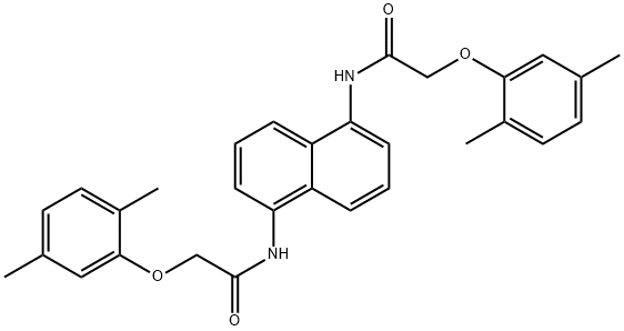 N,N'-1,5-naphthalenediylbis[2-(2,5-dimethylphenoxy)acetamide] Struktur