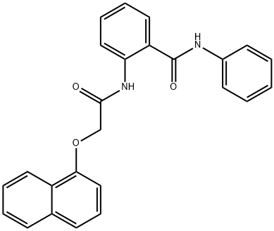 2-{[(1-naphthyloxy)acetyl]amino}-N-phenylbenzamide Struktur