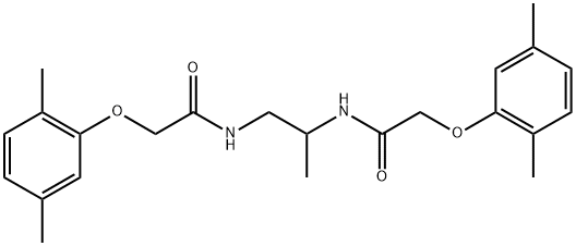 N,N'-1,2-propanediylbis[2-(2,5-dimethylphenoxy)acetamide] Struktur