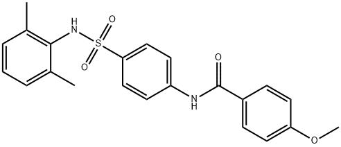 N-(4-{[(2,6-dimethylphenyl)amino]sulfonyl}phenyl)-4-methoxybenzamide Struktur